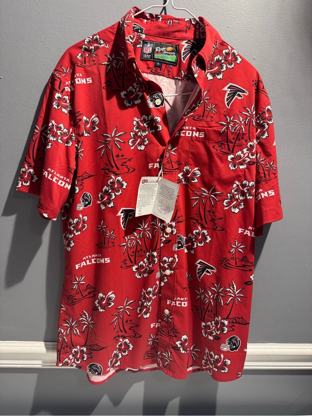 reyn spooner Red Atlanta Falcons Hawaiian Button-Down Shirt